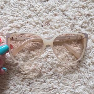 Pared Beige Cat-Eye Sunglasses